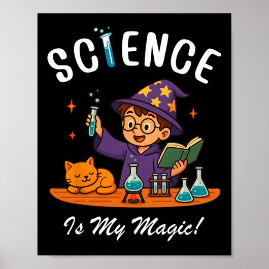 科学は魔法 学校 STEM ウィザード 紅茶 ポスター (正面)