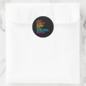 科学は黒い実在生活虹のLgbtプライドBlm ラウンドシール (バッグ)