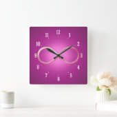 科学は|のギークのギフトを支配します スクエア壁時計 (ホーム)