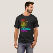 科学はLgbt実在プライドLgbtコミュニティの人間R Tシャツ (正面フル)