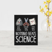 科学ほど面白いものはない おもしろ科学教師のための新学期STEM Tシャツ カード (黄色い花)
