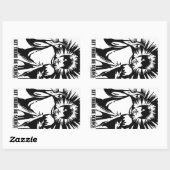 科学をやろう 長方形シール (シート)