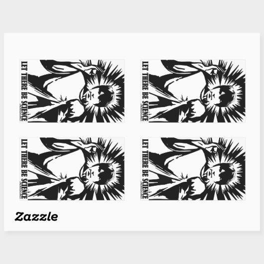 科学をやろう 長方形シール (シート)