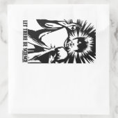 科学をやろう 長方形シール (バッグ)