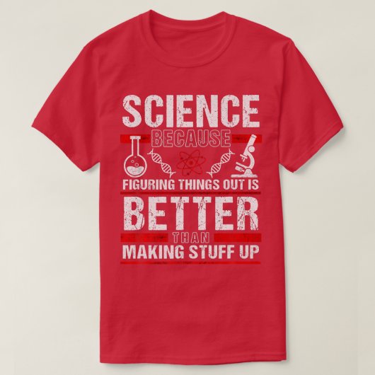 科学をテーマにしたおもしろいプレミアムの把握 Tシャツ (デザイン正面)