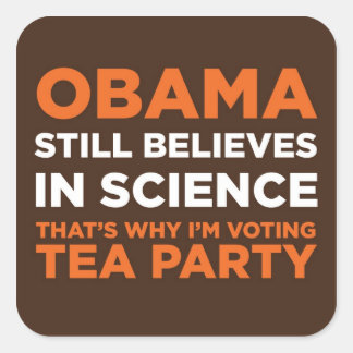 科学を信じます スクエアシール