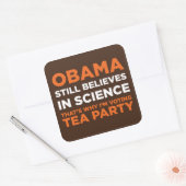 科学を信じます スクエアシール (封筒)