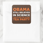 科学を信じます スクエアシール (バッグ)