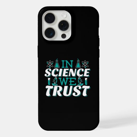 科学を信じる引用 - 先生 iPhoneケース (裏面)