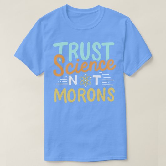 科学を信頼する Tシャツ (デザイン正面)