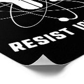 科学を受け入れ無知の科学者の抗議に抵抗 ポスター (角)