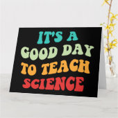 科学を学ぶには良い教え日だ カード (黄色い花)