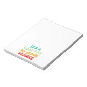 科学を学ぶには良い教え日だ ノートパッド (回転)