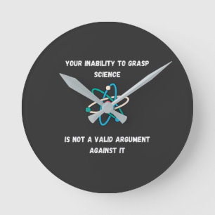 科学を把握できなおもしろいい ラウンド壁時計