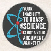 科学を理解できないことは有効な引数ではない コースター (正面)