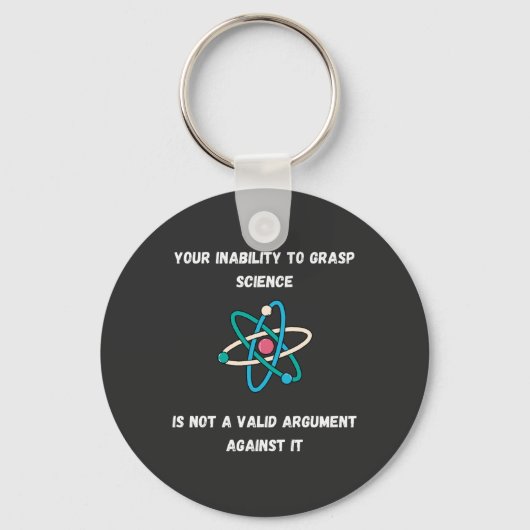 科学を理解できないこと – おもしろい Keychain S キーホルダー (正面)