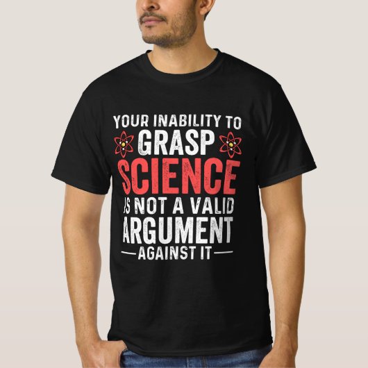 科学を理解できない Tシャツ (正面)