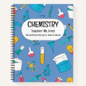 科学を発展させろ！化学パーソナライズされた学 ノートブック (正面)