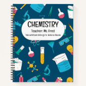 科学を発展させろ！化学パーソナライズされた学 ノートブック (正面)