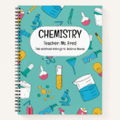 科学を発展させろ!化学パーソナライズされた学 ノートブック (正面)