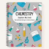 科学を発展させろ！化学パーソナライズされた学 ノートブック (正面)