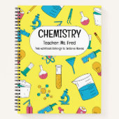 科学を発展させろ!化学パーソナライズされた学 ノートブック (正面)