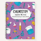 科学を発展させろ！化学パーソナライズされた学 ノートブック (正面)