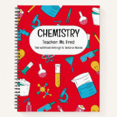 科学を発展させろ！化学パーソナライズされた学 ノートブック (正面)