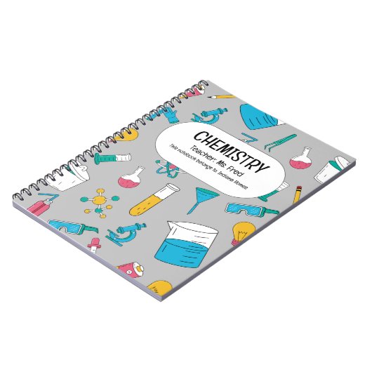 科学を発展させろ!化学パーソナライズされた学 ノートブック (左側)
