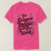 科学を魔法しない Tシャツ (デザイン正面)