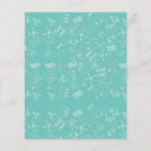 科学アイコンのパターンのポストイットノート (裏面)