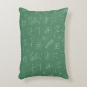 科学アイコンパターン小さい科学者部屋の装飾 アクセントクッション (正面(垂直))