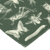 科学アンティーク虫クリームとグリーン テーブルクロス (アングル)