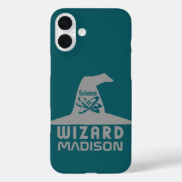 科学ウィザード名前をカスタムするとカラーフォンのケース iPhone 16 PLUSケース
