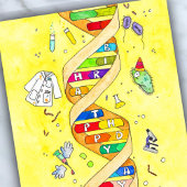 科学オタクのための誕生日ポストカード ポストカード