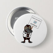 科学オーストラリアのための3月- Platypus - 缶バッジ (正面&裏面)