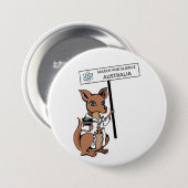 科学オーストラリア-カンガルー-のための3月 缶バッジ (正面&裏面)