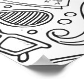 科学カスタムモノグラム – デルタシンボルポスター ポスター (角)