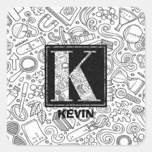 科学カスタムモノグラム – 文字K