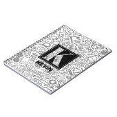 科学カスタムモノグラム – Letter K Notebook ノートブック (左側)