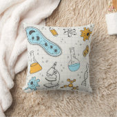 科学カッコいいギーク生物学アート クッション (ブランケット)