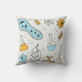 科学カッコいいギーク生物学アート クッション (裏面)