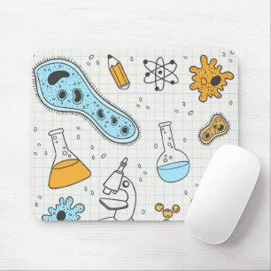 科学カッコいいギーク生物学アート マウスパッド