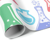 科学カラフル/化学パターン ラッピングペーパー (ロールコーナー)