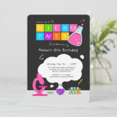 科学ガーリーパーティの招待状 招待状 (スタンド正面)