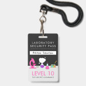 科学ガーリーパーティー安全峠 バッジ (正面（ネックストラップ付）)