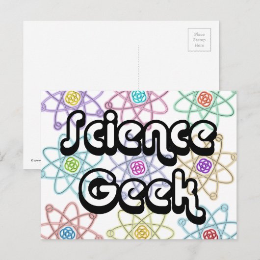 科学ギーク ポストカード (正面/裏面)