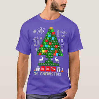 科学クリスマスオーケストマンツリー化学 Tシャツ