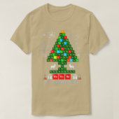 科学クリスマスオー化学者の木の化学 Tシャツ (デザイン正面)