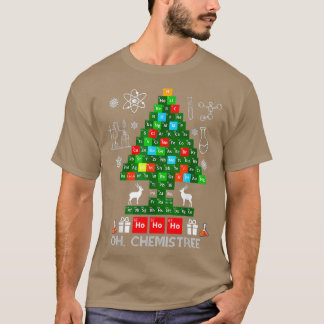 科学クリスマスオー化学者の木の化学  Tシャツ